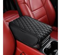 WENGONG Centrale Bracciolo Copertura Compatibile per Opel Corsa F GS Line, Copertura per Console Centrale Auto per Maggiore Comfort e Stile,Black-32 * 16 * 5