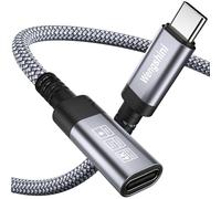 Wengshini Cavo di prolunga USB C da 5 m, cavo USB C femmina a USB C, 100 W/20 Gbps per laptop, telefono cellulare, monitor, dispositivi, ecc.