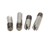 WENH M2 M2.5 M3 M4 M5 M6 M8 M10 Acciaio inossidabile 304 GB878 Filettatura esterna Spina di centraggio solida Scanalato Posizionamento della testa Albero del rullo(M5 5pcs,30mm)