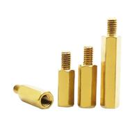 WENH Ottone Esagonale Maschio Femmina Standoff Board Rack Stud Esagono Filettato Pilastro PCB Colonna Scheda Madre Distanziatore Vite Bullone M2 M2.5 M3 M4 M5(5mm,M2 10pcs)