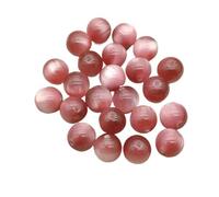 WENH Perline rotonde grosse in resina effetto occhio di gatto da 12 mm, 500 pezzi, for collane fatte a mano e componenti fai da te. Accessori e componenti for gioielli(Pink)