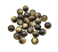 WENH Perline rotonde grosse in resina effetto occhio di gatto da 12 mm, 500 pezzi, for collane fatte a mano e componenti fai da te. Accessori e componenti for gioielli(Brown)