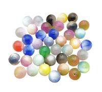 WENH Perline Rotonde in Resina Effetto Occhio di Gatto da 12 mm, 500 Pezzi, for Orecchini/collane Fatti a Mano, componenti e Accessori for Gioielli.(Random Mix)