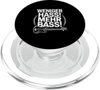 Weniger Hass Mehr Bass Funny Music Festival DJ Techno Citazione PopSockets PopGrip per MagSafe