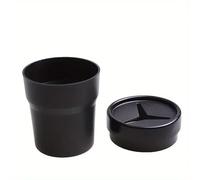 WENINETIES 1 Pezzi Mini Pattumiera Auto per Portabicchieri per Ford Ranger 2018-2023, Adatto per Interni Auto, Cestino Spazzatura Piccolo Impermeabile Organizer Nero