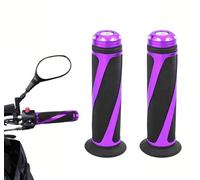 WENINETIES 2 Pezzi Manopole per Manubrio Moto per KYMCO People S 200 Impugnature per Moto Terminali Ricambi Accessori Robusto Antiscivolo,Purple