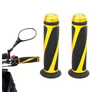 WENINETIES 2 Pezzi Manopole per Manubrio Moto per Piaggio Medley 200 Impugnature per Moto Terminali Ricambi Accessori Robusto Antiscivolo,Gold