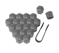 WENINETIES 20 Pezzi Auto Copridadi Bulloni Ruota per Hyundai Santa Fe 2024 2025, Tappi a Vite Ruota Copridadi Esagonali per Pneumatici con Strumenti di Rimozione,Grey-19mm
