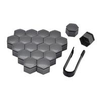 WENINETIES 20 Pezzi Copridadi Ruota per Mini John Cooper Works GP 2021, Cappucci per Dadi per Pneumatici Copri Bulloni Auto Copri Dado Esagonale,Grey-19mm