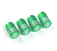 WENINETIES 4 Pezzi Auto Cappucci delle Valvole per Suzuki xbee 2017-, Tappo della Valvola Pneumatico Dell'auto Tappini Gomme Auto Tappi per Valvole,Green