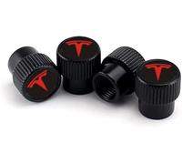 WENINETIES 4 Pezzi Auto Cappucci Valvole per Tesla Model 3 Model S Model X Model Y,Tappo Valvola Pneumatico,Accessori per Pneumatici,Tappini gomme Auto,Auto Decorazione Accessor,D