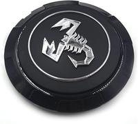 WENINETIES 4 Pezzi Auto Coprimozzi per Abarth 133mm, Coperchio Centrale del Mozzo Stemma Centro Cerchi Emblema Distintivo Accessori Styling Dell'Auto,Impermeabili
