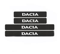 WENINETIES 4 Pezzi Battitacco Adesivi Soglie Porte per Dacia Sandero I 2008-2012, Fibra di Carbonio Piastra Batticalcagno Protezione Porta Soglia Sticker
