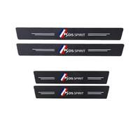 WENINETIES 4 Pezzi Battitacco Adesivi Soglie Porte per DS 4 2015 2016 2017 2018, Fibra di Carbonio Piastra Batticalcagno Protezione Porta Soglia Sticker