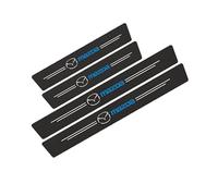 WENINETIES 4 Pezzi Battitacco Adesivi Soglie Porte per Mazda CX-80 2024, Fibra di Carbonio Piastra Batticalcagno Protezione Porta Soglia Sticker,Blue