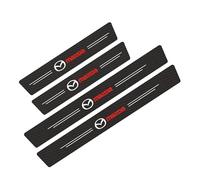WENINETIES 4 Pezzi Battitacco Adesivi Soglie Porte per Mazda MX-5 MX 5 MX5, Fibra di Carbonio Piastra Batticalcagno Protezione Porta Soglia Sticker,Red