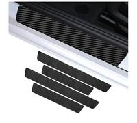 WENINETIES 4 Pezzi Battitacco Adesivi Soglie Porte per MG HS ZS MG5 MG6 TF GT6, Auto Adesivo per Davanzale in Fibra di Carbonio Car Accessori