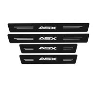 WENINETIES 4 Pezzi Battitacco Adesivi Soglie Porte per Mitsubishi ASX 1(Ⅰ) | 2010-2023, Fibra di Carbonio Piastra Batticalcagno Protezione Porta Soglia Sticker