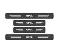 WENINETIES 4 Pezzi Battitacco Adesivi Soglie Porte per Opel Vauxhall Astra L 2021 2022 2023, Fibra di Carbonio Piastra Batticalcagno Protezione Porta Soglia Sticker