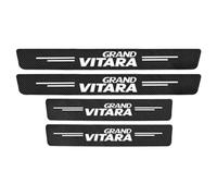WENINETIES 4 Pezzi Battitacco Adesivi Soglie Porte per Suzuki Grand Vitara 2022 2023, Fibra di Carbonio Piastra Batticalcagno Protezione Porta Soglia Sticker