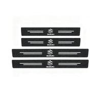 WENINETIES 4 Pezzi Battitacco Adesivi Soglie Porte per Suzuki SX4 I 2009-2014, Fibra di Carbonio Piastra Batticalcagno Protezione Porta Soglia Sticker