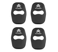 WENINETIES 4 Pezzi Copertura della Serratura della Portiera Dell'auto per Citr-oen DS3 DS4 DS5 DS6 DS7 C1 C2 C3 C4 C5 C6 C8, Acciaio Inossidabile Coperture delle Chiusure Antiruggine Antifurto,Black