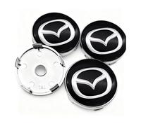 WENINETIES 4 Pezzi Coprimozzo Ruota Centrale per Mazda 2 3 6 CX-3 CX-30 CX-5 CX-50 CX-60 CX-7 CX-8 CX-9 MX-5 MX-30, Tappi Copricerchi Ruota Auto Emblema Coprimozzo Ruota Centrale Coprimozzo,O.D-56MM
