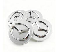 WENINETIES 4 Pezzi Coprimozzo Ruota Centrale per Mazda 2 3 6 CX-3 CX-30 CX-5 CX-50 CX-60 CX-7 CX-8 CX-9 MX-5 MX-30, Tappi Copricerchi Ruota Auto Emblema Coprimozzo Ruota Centrale Coprimozzo,O.D-56MM