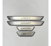 WENINETIES 4 Pezzi Listello Battitacco in Acciaio Inox per BMW i5 Sedan (G60) 2023-, Auto Acciaio Inox Battitacco Protezione Benvenuto Pedaliera Accessori,C