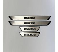 WENINETIES 4 Pezzi Listello Battitacco in Acciaio Inox per Mazda CX-5 CX5 KF 2018-2022 2023, Auto Acciaio Inox Battitacco Protezione Benvenuto Pedaliera Accessori,A