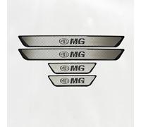 WENINETIES 4 Pezzi Listello Battitacco in Acciaio Inox per MG MG4 MG5 ZS HS EZS EHS EV 2023 2022, Auto Acciaio Inox Battitacco Protezione Benvenuto Pedaliera Accessori,D