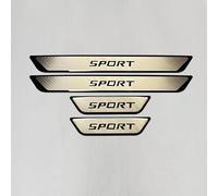 WENINETIES 4 Pezzi Listello Battitacco in Acciaio Inox per Opel Corsa D 5 Door 2006-2014, Auto Acciaio Inox Battitacco Protezione Benvenuto Pedaliera Accessori,A