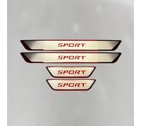 WENINETIES 4 Pezzi Listello Battitacco in Acciaio Inox per VW Golf 7 MK7 7.5 R GTD GTI GTE 2013-2019, Auto Acciaio Inox Battitacco Protezione Benvenuto Pedaliera Accessori,B