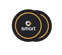WENINETIES 4 Pezzi Sottobicchieri Auto per Smart fortwo/forfour C450 A450 R450 R452 2003-2006, Portabicchieri Auto,Resistenti alle Alte Temperature Antiscivolo Sottobicchieri Portabicchieri,C