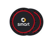 WENINETIES 4 Pezzi Sottobicchieri Auto per Smart fortwo/forfour C450 A450 R450 R452 2003-2006, Portabicchieri Auto,Resistenti alle Alte Temperature Antiscivolo Sottobicchieri Portabicchieri,B
