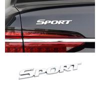 WENINETIES Adesivi Logo Auto per Fiat Abarth 595/Abarth 595C/500 GQ/500 Sport Cabrio 2000-2024, ABS Emblema Fregio Decalcomania Impermeabile Accessori Esterni Decorazione Carrozzeria,Silver