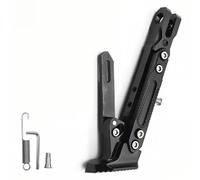 WENINETIES Cavalletto Laterale Moto per Beta 50 RR Motard 2010-2016, Supporto Regolabile Alluminio CNC Piede Parcheggio Accessori Modificazione,Black