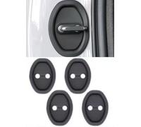 WENINETIES Confezione da 4 Protezioni Nere per Serratura della Porta per Audi Q8 2023-, in Silicone Accessorio Copertura Ammortizzante