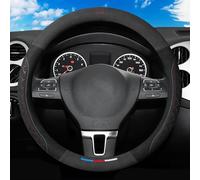 WENINETIES Coprivolante in Pelle Microfibra per Mitsubishi L200 5(V) Club Cab | 2015-2018, Coprivolanti Auto 37-38cm Copri Sterzo Traspirante e Antiscivolo Accessori Interno,O Type