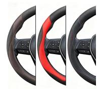 WENINETIES Coprivolante per Auto per MG HS Exclusive (Manual) (5+6 Speed) 2020 to Present, Protezione Custodia Volante Auto Traspirante e Antiscivolo Protezione Volante,Black Red-D-Type
