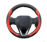 WENINETIES Coprivolante per Auto per MG HS Exclusive (Manual) (5+6 Speed) 2020 to Present, Protezione Custodia Volante Auto Traspirante e Antiscivolo Protezione Volante,Black Red-O-Type