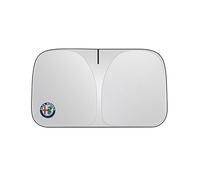 WENINETIES Parasole Auto per Alfa Romeo Stelvio/Giulia/Giulietta/Sportiva/Mito, Parasole Pieghevole per Parabrezza Interni Macchina Portabile Anteriore Contro I Raggi UV Schermo per Automobile