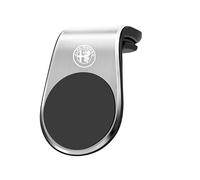 WENINETIES Porta Cellulare Magnetico per Auto su Presa D‘Aria per Alfa Romeo Giulai Sprint GTA, a Magnete Forte Neodimio Non Danneggia Le Bocchette,Silver