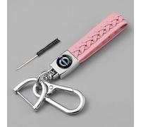 WENINETIES Portachiavi Auto per Volvo EX30 SUV 2023-2024, Leggero e Molto Resistente Moschettoni per Chiavi Dell'auto Auto Accessori Ideale Come Regalo,Pink-B