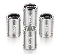 WENINETIES Tappi Valvola Auto in Alluminio per Changan CS35 Plus CS55 Plus CS75 Plus Eado Uni-T Uni-K 2023 Auto Zubehör, Set da 4 Coprivalvole Pneumatici Metallo Antivento Antipolvere,Silver-B