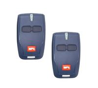 WENJION 2 telecomandi da 433 MHz per apriporta BFT, ricambio per telecomando BFT Mitto 2, portachiavi a 2 canali per porta del garage con portachiavi, compatibile con sistema di cancello elettrico