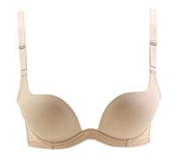 WENJUN Profondo V Raccogliere Reggiseno Semplice Tazza Liscia Stampo Reggiseno Conveniente 3 Colori Opzionali (Colore : Skin Color, Dimensioni : 70B)