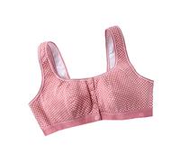 WENJUN Reggiseno sotto L'età Senza Pulsante Reggiseno in Acciaio di Grandi Dimensioni Sezione Sottile Gilet in Puro Cotone Sportivo Madri Biancheria Intima 2 Colori Opzionali