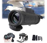 WENKA 40×60 Cannocchiale monoculare HD ad alta potenza antiappannamento impermeabile con supporto per smartphone e treppiede regolabile per birdwatching caccia escursionismo campeggio, telescopio