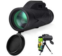 WENKA Set di telescopi monoculari per telefono BAK4 Telescopio monoculare con prisma Ingrandimento 80x100 Zoom con supporto per telefono e treppiede per campeggio Viaggi Caccia Birdwatching -